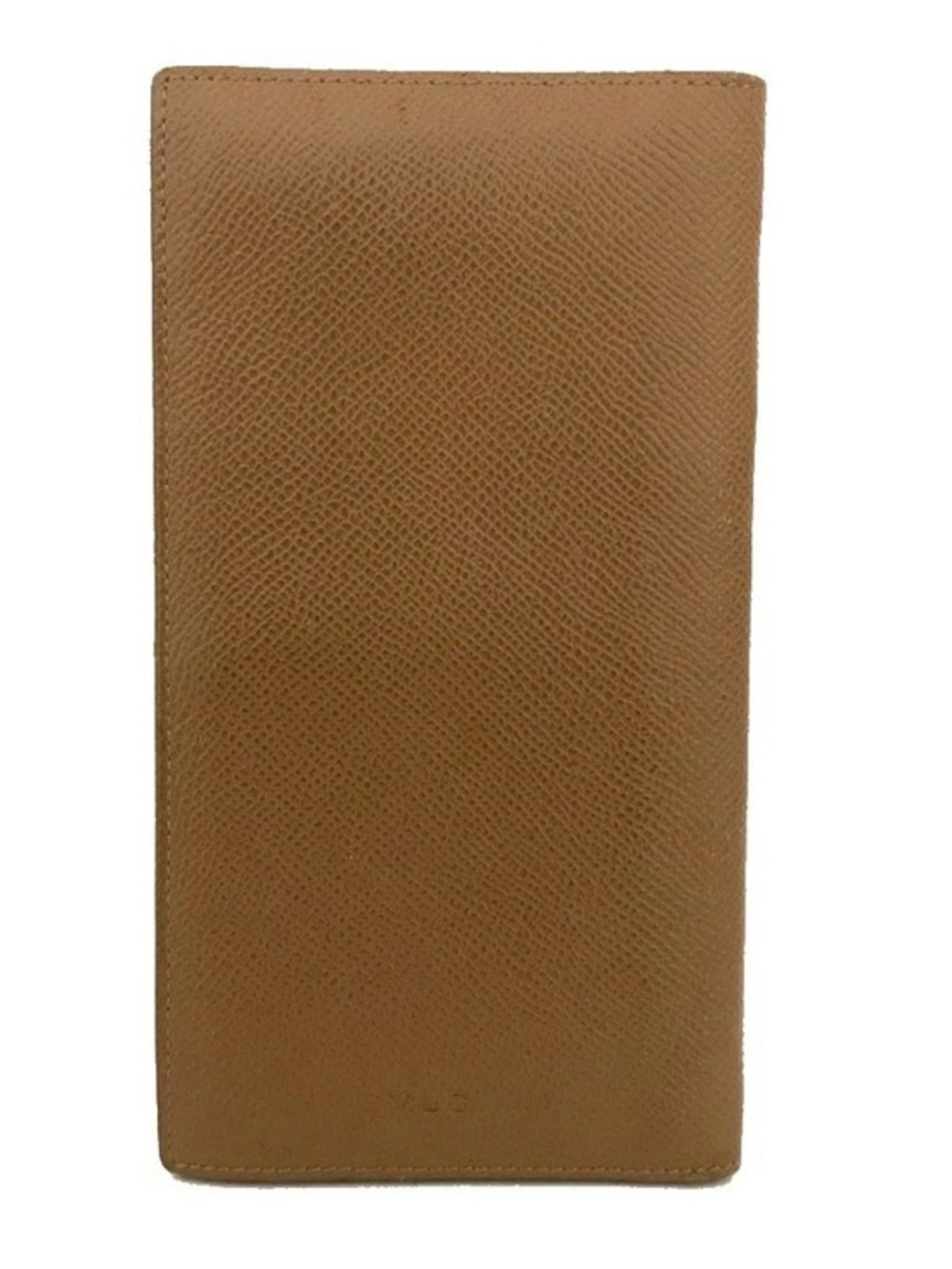 Vintage Bvlgari Camel Brown Leather Long Bifold Wallet Made in Italy